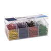 Plastic Coated Paper Clips No. 2 Size Assorted Colors 800 Pack