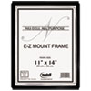 EZ Mount II Document Frame Plastic 11 x 14 Black Silver