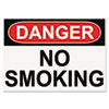 OSHA Safety Signs DANGER NO SMOKING White Red Black 10 x 14
