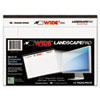 WIDE Landscape Format Writing Pad College Ruled 8 x 6 White 40 Sheets