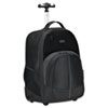 Compact Rolling Backpack 19 1 3 x 7 1 2 x 13 4 10 Polyester Black