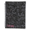 Pink amp; Black Professional Wirebound Notebook Ruled 8 1 4 x 6 1 4 70 Sheets