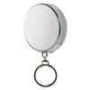 Key Reel with 24 quot; Retractable Chain 2 quot; Dia. Nickel Silver