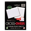 Crossover Notebook 8 1 2 x 11 1 2 80 Pgs White Sheets Assorted Cover Colors