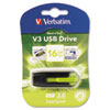 Store n Go V3 USB 3.0 Drive 16GB Black Green