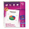 Top-Load Poly Sheet Protectors, Heavy Gauge, Letter, Nonglare, 100/Box