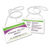 Avery&reg; Neck Hanging-Style, Flexible Badge Holders with Laser/Inkjet Inserts