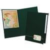 Monogram Series Business Portfolio Premium Cover Stock Green Gold 4 Pack