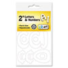 Self Adhesive Caps and Numbers Hobo White 2 quot; 79 Pack