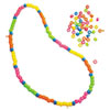 Pony Beads Plastic 6mm x 9mm Assorted Neon Colors 1000 Beads Set