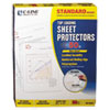 Standard Weight Polypropylene Sheet Protector, Non-Glare, 11 x 8