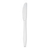 Mediumweight Polystyrene Cutlery Knife White 100 Box