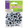 Wiggle Eyes Assortment Assorted Sizes Black 100 Pack