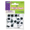 Round Black Wiggle Eyes 15mm Black 50 Pack