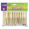 Flat Wood Slotted Clothespins 3 3 4 Length 40 Clothespins Pack