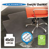 45x53 Lip Chair Mat Multi Task Series for Hard Floors Heavier Use