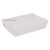ChampPak Retro Carryout Boxes Paperboard 7 3 4 x 5 1 2 x 1 7 8 White