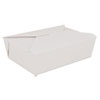 ChampPak Retro Carryout Boxes Paperboard 7 3 4 x 5 1 2 x 2 1 2 White