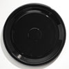 Caterline Casuals Thermoformed Platters PET Black 18 quot; Diameter