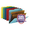 Six-Section Pressboard Top Tab Classification Folders, Six SafeSHIELD Fasteners, 2 Dividers, Letter Size, Assorted, 10/Box