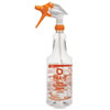 Color Coded Trigger Spray Bottle 32oz Orange Citrus All Purpose Cleaner 12 CT
