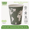 World Art Renewable amp; Compostable Insulated Hot Cups 12oz. 40 PK 15 PK CT