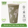 World Art Renewable Compostable Hot Cups 16 oz. 50 PK 20 PK CT