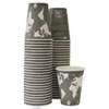 World Art Renewable Compostable Hot Cups 12 oz Gray 50 Pack 10 Pack Carton