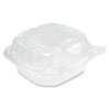 ClearSeal Hinged-Lid Plastic Containers, Sandwich Container, 13.8 oz, 5.4 x 5.3 x 2.6, Clear, Plastic, 500/Carton