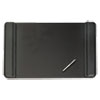 Sagamore Desk Pad w Flip Open Side Panels 38 x 24 Black