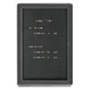 Enclosed Magnetic Directory 24 x 36 Black Surface Graphite Aluminum Frame