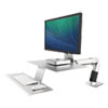 WorkFit A Sit Stand Workstation w Suspended Keyboard Apple iMac Platinum