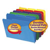 Slash Pocket Poly File Folders 1 3 Cut Top Tab Letter Assorted 30 Box