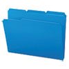 Waterproof Poly File Folders 1 3 Cut Top Tab Letter Blue 24 Box