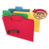 SuperTab Heavyweight Folder 1 3 Tab 3 4 quot; Exp. Letter Assorted 50 BX