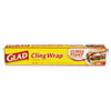 ClingWrap Plastic Wrap 200 Square Foot Roll Clear