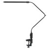 LED Desk Lamp With Interchangeable Base Or Clamp 21 3 4 quot; High Black