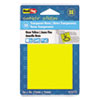 Transparent Film Sticky Notes 3 x 3 Neon Orange 50 Sheets Pad