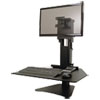 High Rise Adjustable Sit Stand Workstation 28 x 23 x 15 1 2 Black
