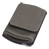 Gel Mouse Pad w/Wrist Rest, Nonskid, 6-1/4 x 10-1/8, Platinum/Gr