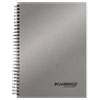 Side Bound Guided Business Notebook 7 1 2 x 9 1 2 Metallic Silver 80 Sheets