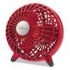 Chillout USB AC Adapter Personal Fan Red 6 quot;Diameter 1 Speed