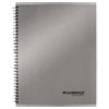 Side Bound Guided Business Notebook 11 x 9 1 4 Metallic Silver 80 Sheets