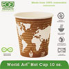 World Art Renewable amp; Compostable Hot Cups Convenience Pack 10 oz. 50 PK