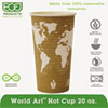 World Art Renewable amp; Compostable Hot Cups Convenience Pack 20 oz. 50 PK