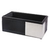 Architect Line Business Card Holder Holds 50 2 x 3 1 2 Black Silver