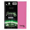One Subject Genesis Shades Notebook 11 x 8 1 2 College Rule Pink 34 Sheets