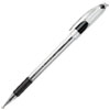 R.S.V.P. Stick Ballpoint Pen .7mm Translucent Barrel Black Ink 24 Pack