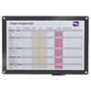 Clarity Custom Print Glass Dry Erase Board 36 1 2 x 24 1 2 Gray Frame