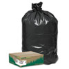 Recycled Large Trash and Yard Bags 33gal .9mil 32.5 x 40 Black 80 Carton